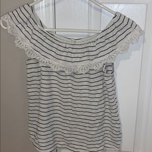 Off the shoulder shirt